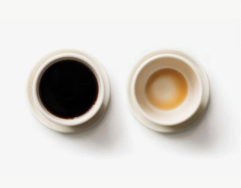 full cup of tea and empty cup of tea