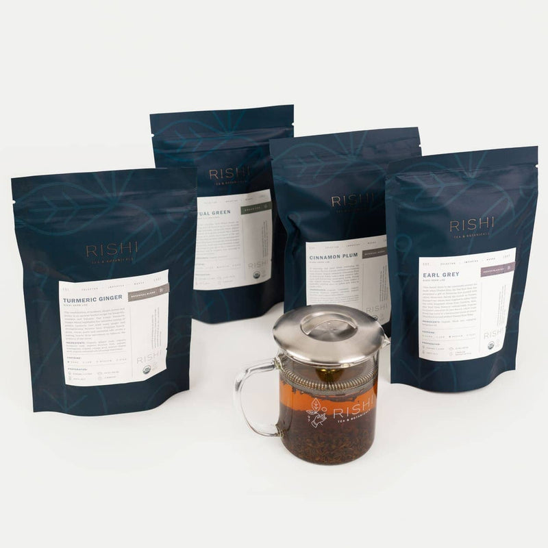 Loose Leaf Tea Favorites and Simple Brew Gift Set hover image