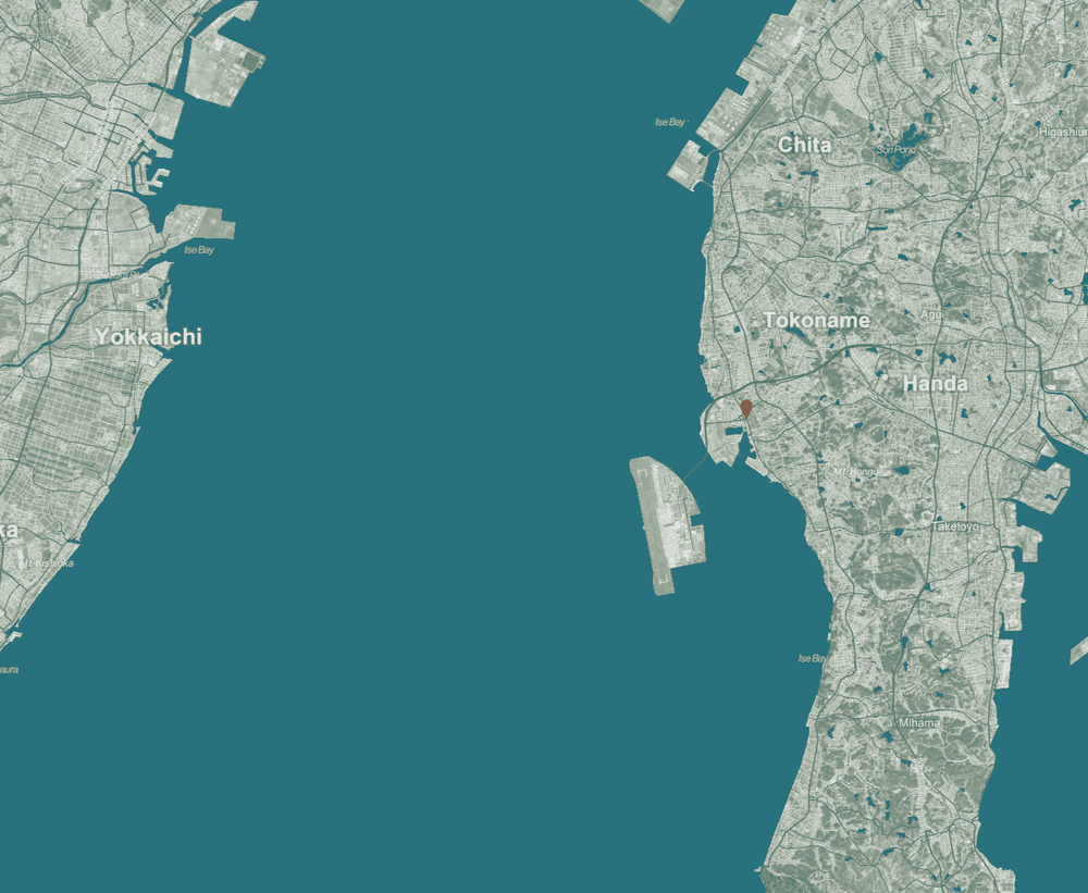 Tokoname background map mobile
