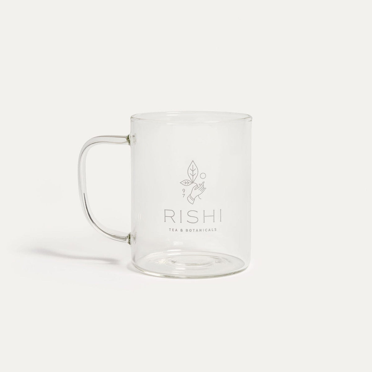 A Tea for One Simple Brew & Mug Set from Rishi Tea & Botanicals, adorned with the word "rich," ideal for brewing tea.